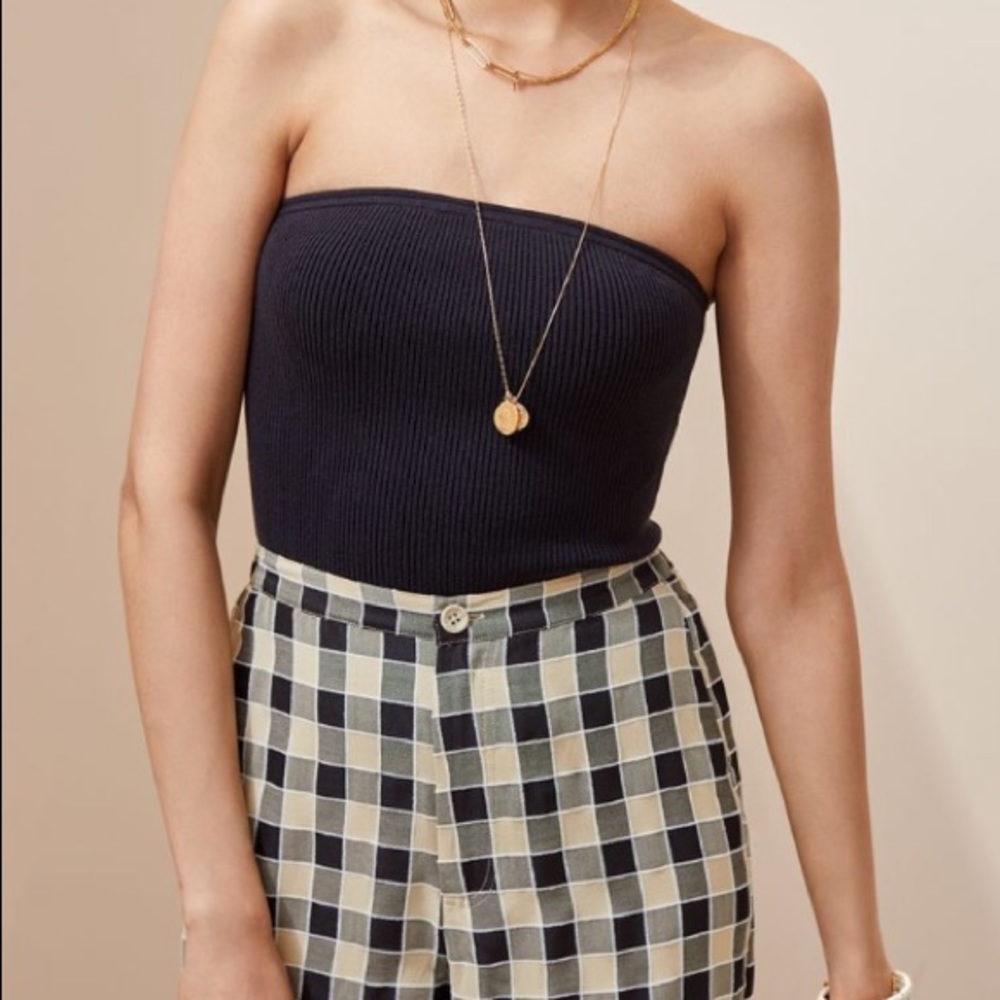 Anthropologie Ribbed Tube Top